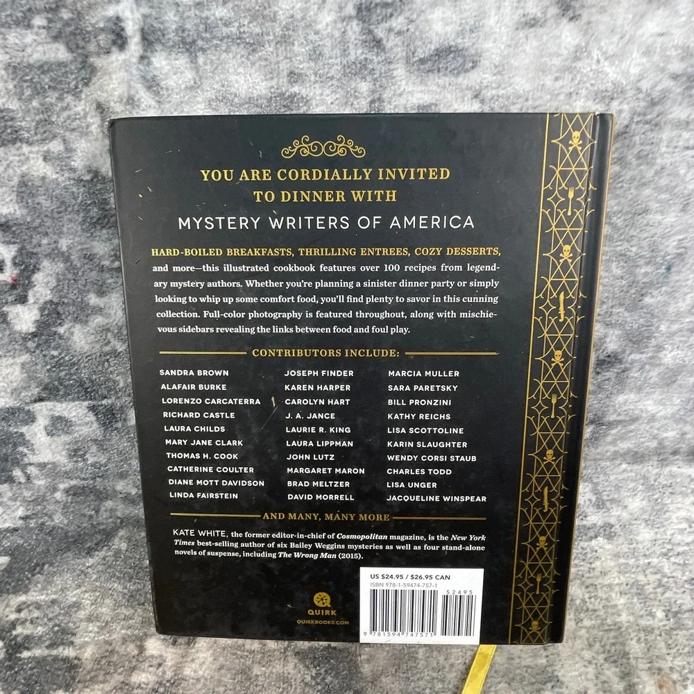 Quirk Books The Mystery Writers of America Cookbook Kate‎ White Hardcover
